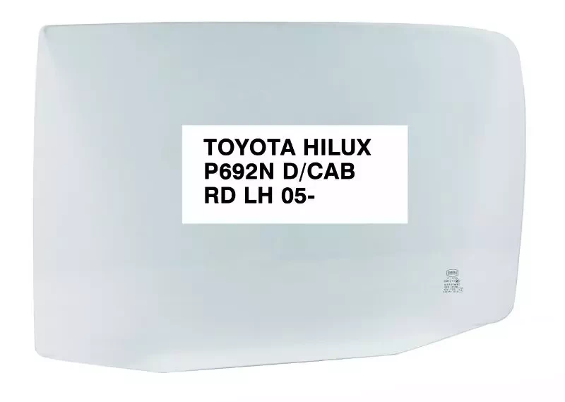Sideglass Toyota Hilux P692N Double Cab RD/LH 05-